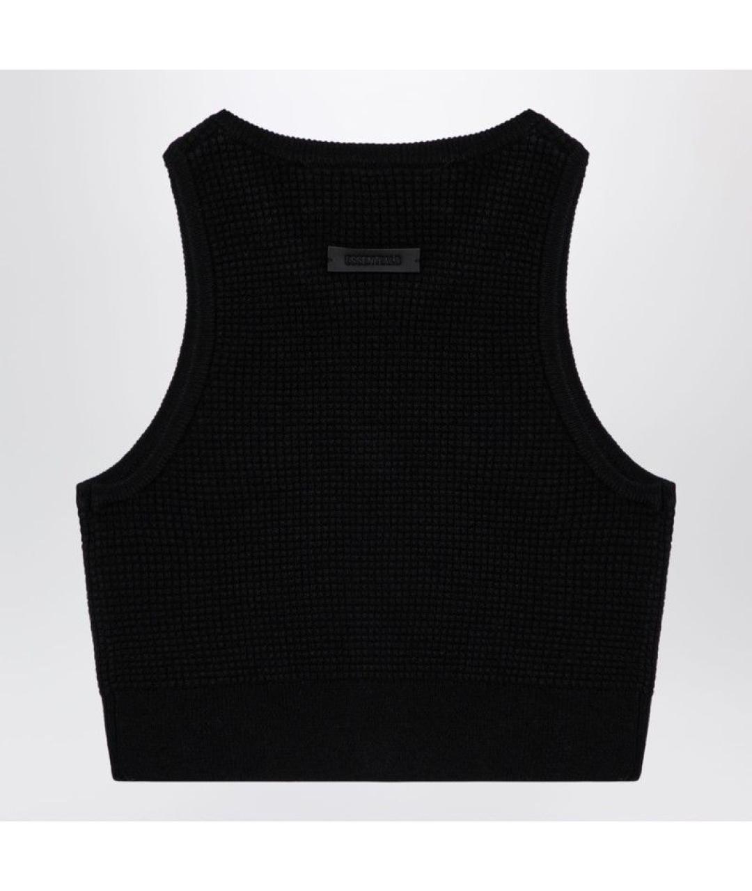 FEAR OF GOD Черная полиэстеровая майка, фото 2