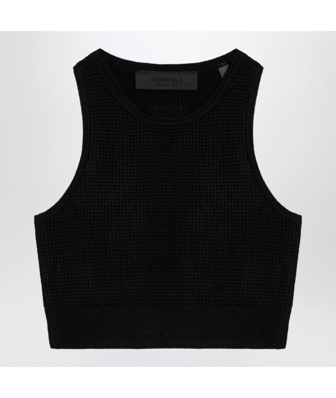 FEAR OF GOD Черная полиэстеровая майка, фото 3