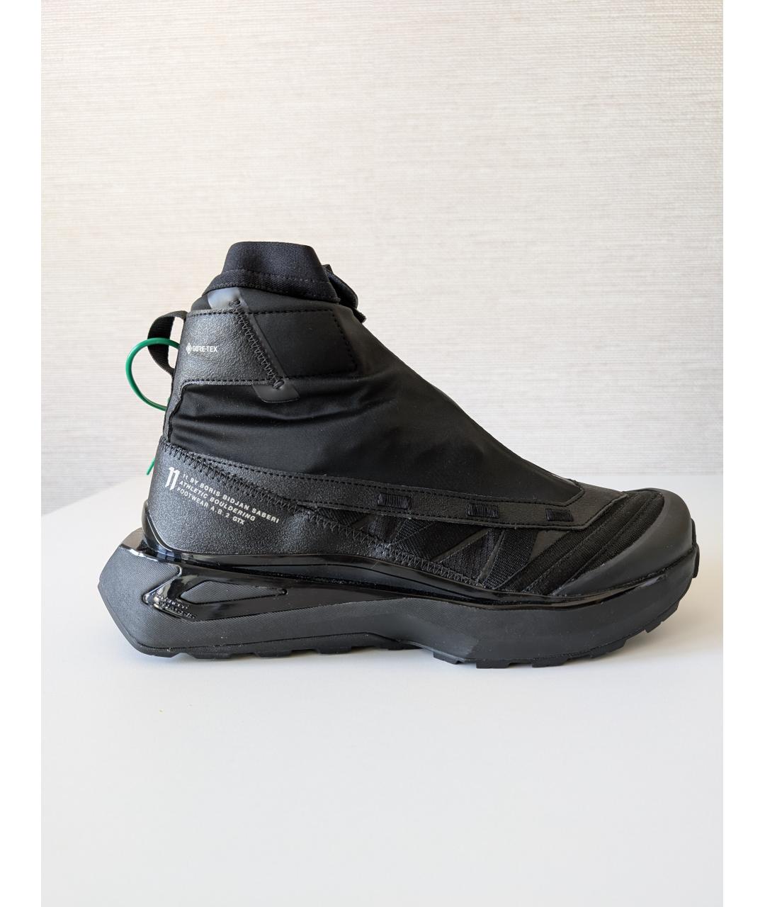 11 BY BORIS BIDJAN SABERI Черные синтетические высокие кроссовки / кеды, фото 10