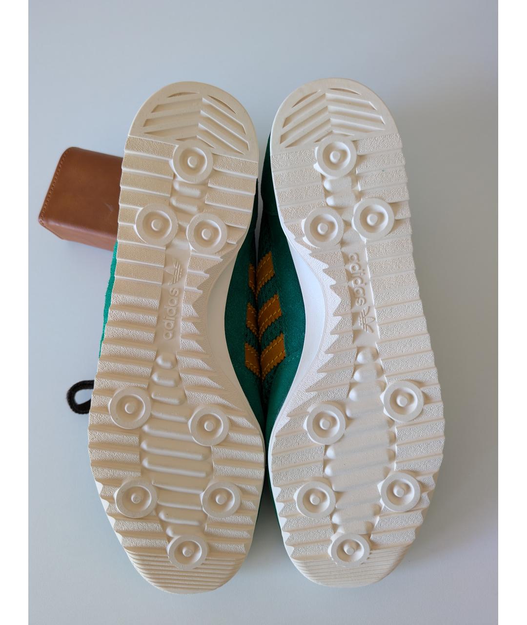 ADIDAS Зеленые замшевые низкие кроссовки / кеды, фото 6