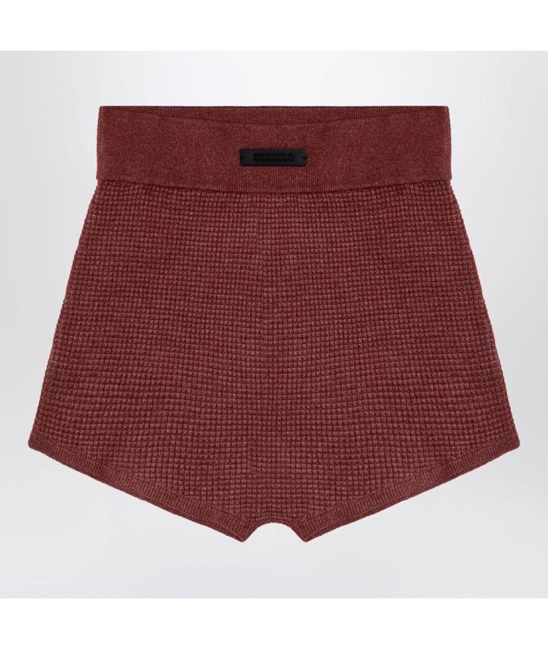 FEAR OF GOD Бордовые полиэстеровые шорты, фото 4