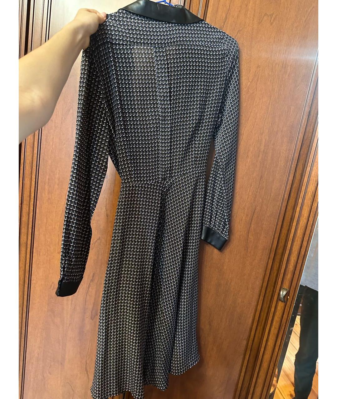 WEEKEND MAX MARA Темно-синее хлопковое повседневное платье, фото 2