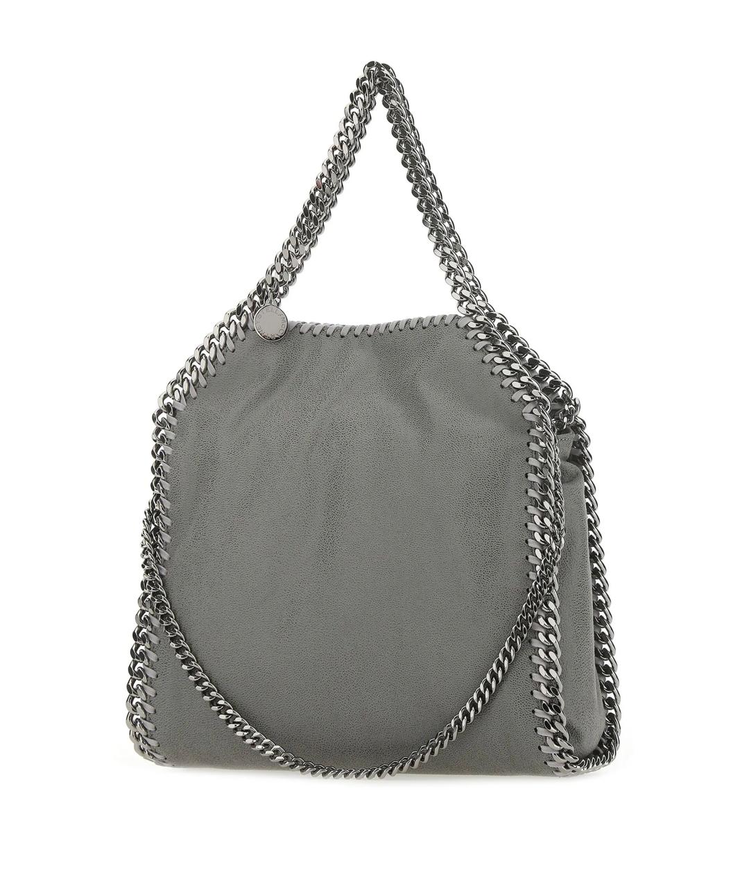 STELLA MCCARTNEY Серая синтетическая сумка с короткими ручками, фото 3