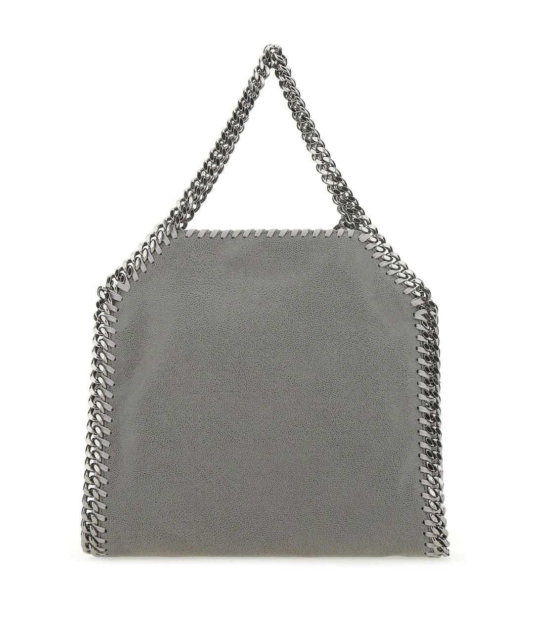 STELLA MCCARTNEY Серая синтетическая сумка с короткими ручками, фото 2