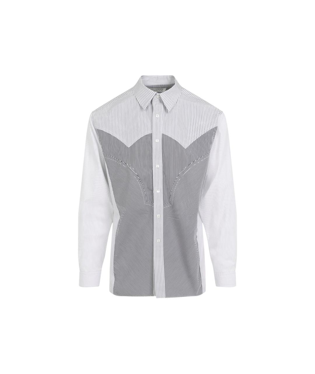 MAISON MARGIELA Белая хлопковая кэжуал рубашка, фото 1