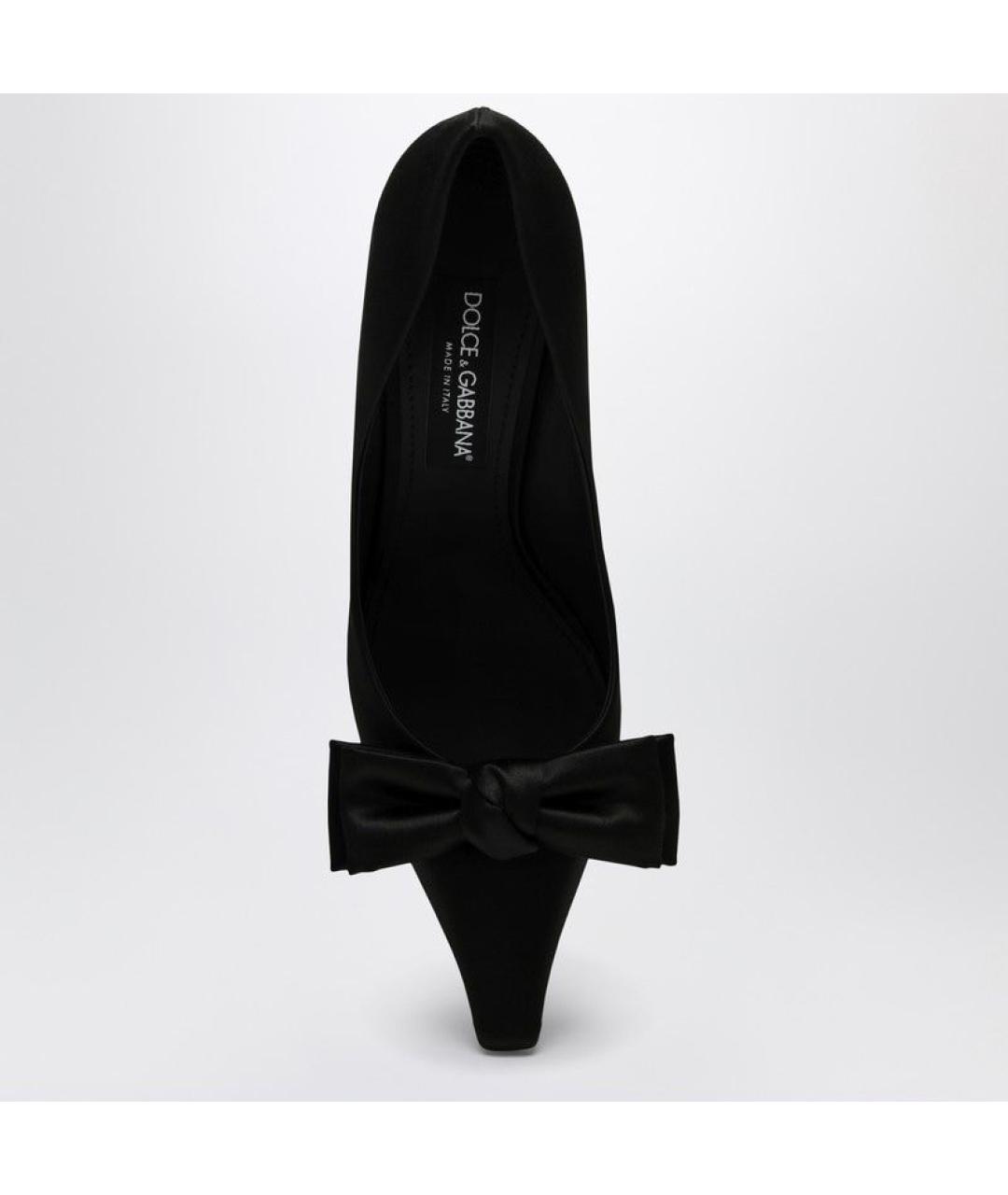 DOLCE&GABBANA Черные текстильные туфли, фото 3