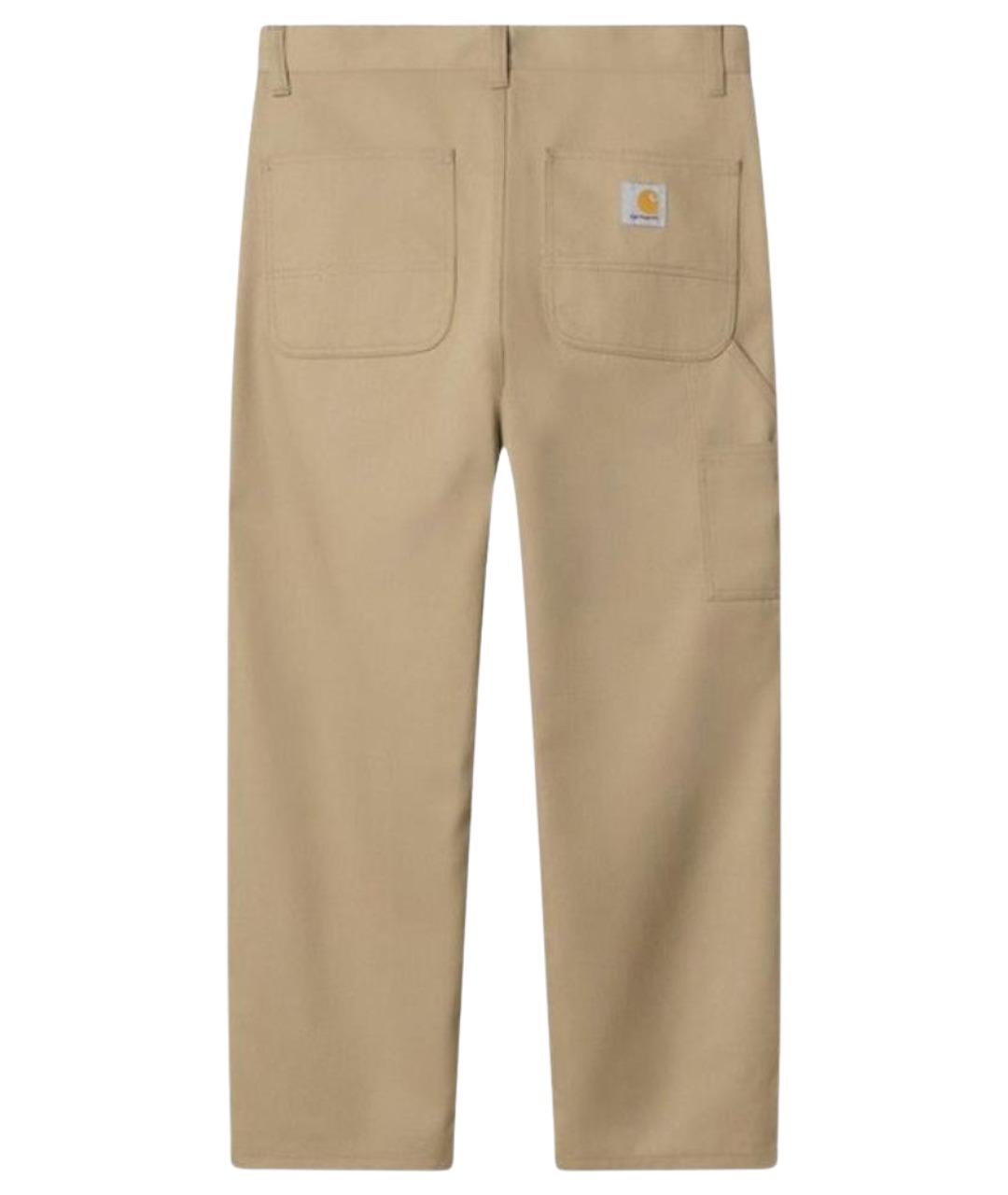 CARHARTT WIP Коричневые полиэстеровые повседневные брюки, фото 2