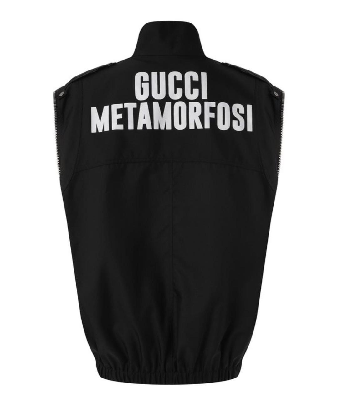 GUCCI Черная полиамидовая куртка, фото 4