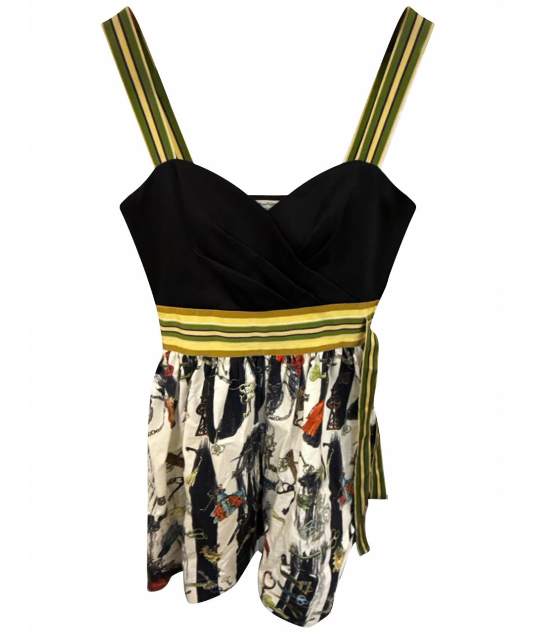 DIANE VON FURSTENBERG Желтое хлопковое повседневное платье, фото 1