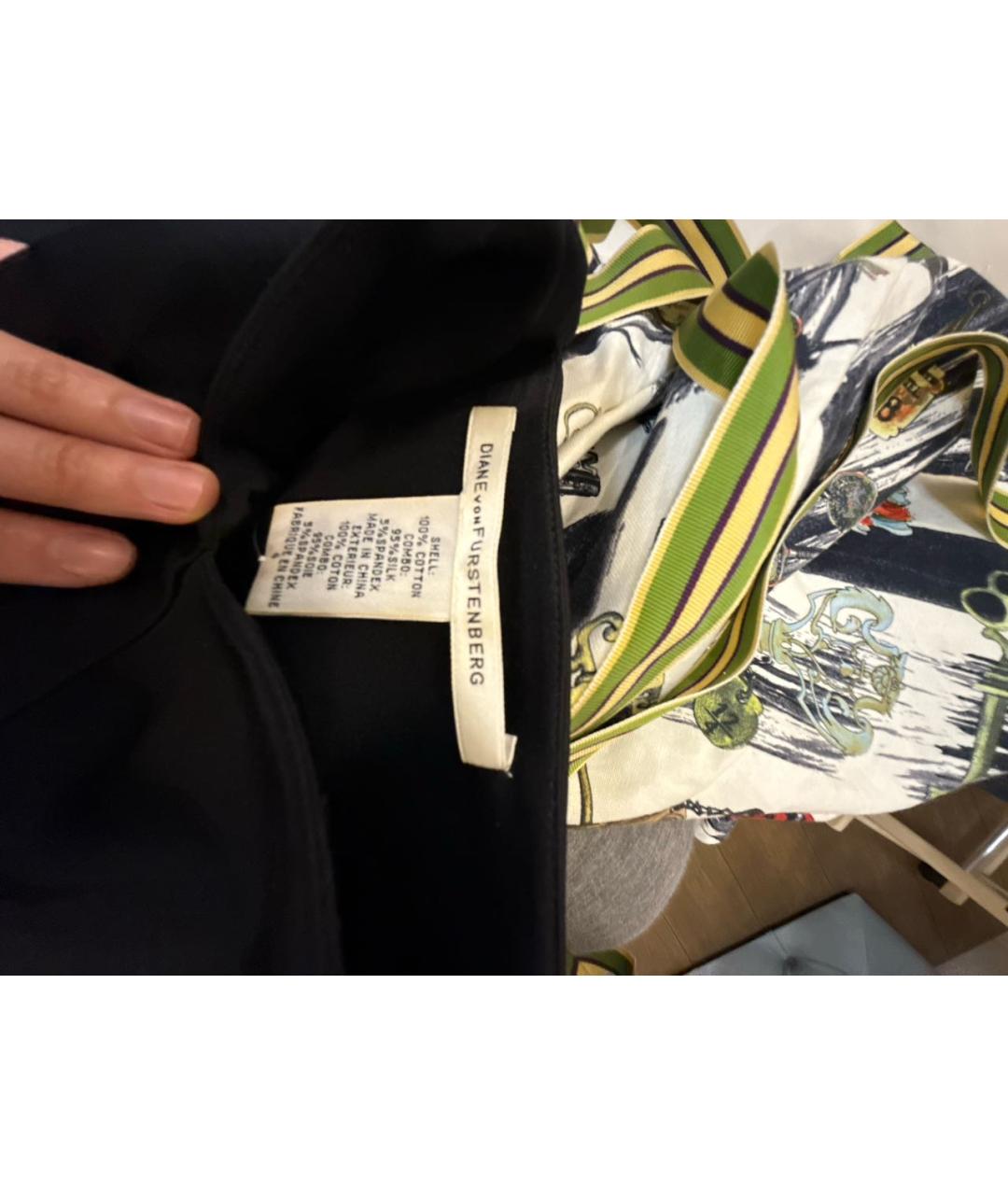 DIANE VON FURSTENBERG Желтое хлопковое повседневное платье, фото 3