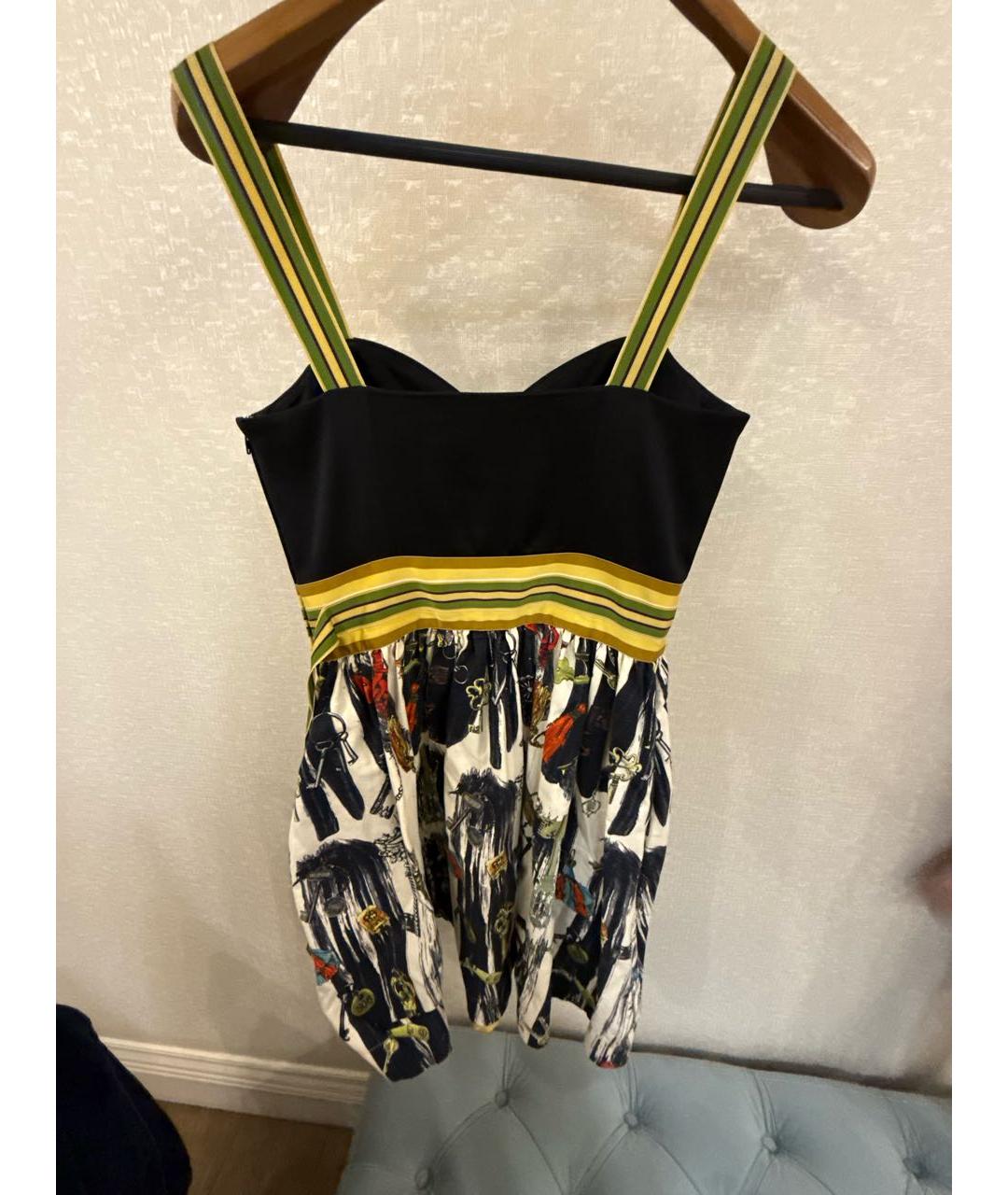 DIANE VON FURSTENBERG Желтое хлопковое повседневное платье, фото 2