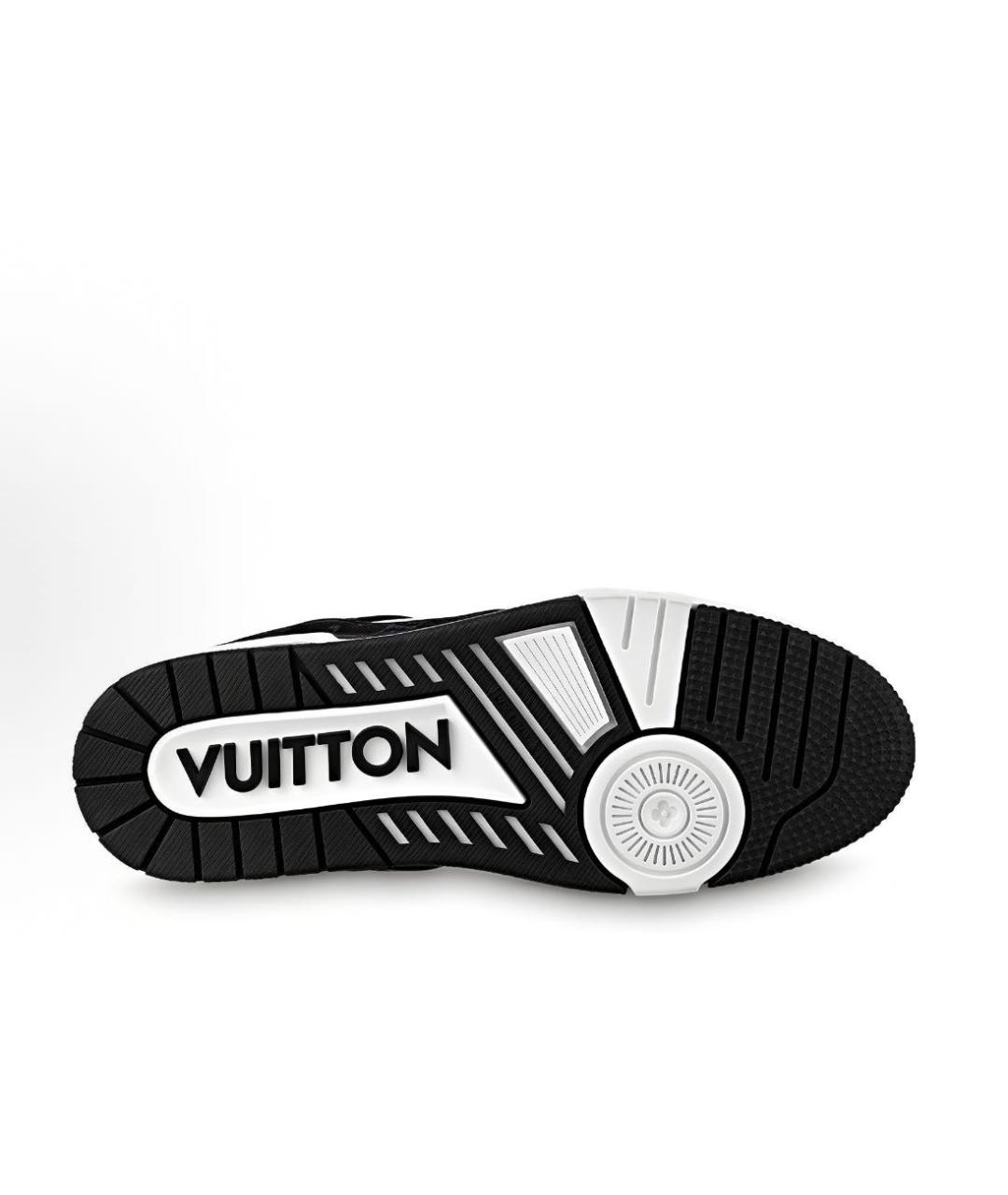 LOUIS VUITTON Черные низкие кроссовки / кеды, фото 2
