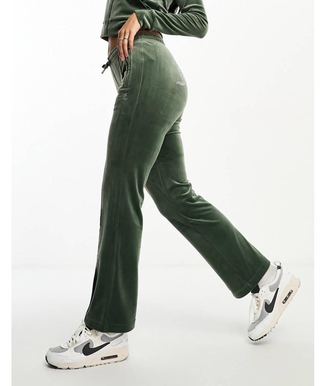 JUICY COUTURE Зеленый велюровый спортивные костюмы, фото 7