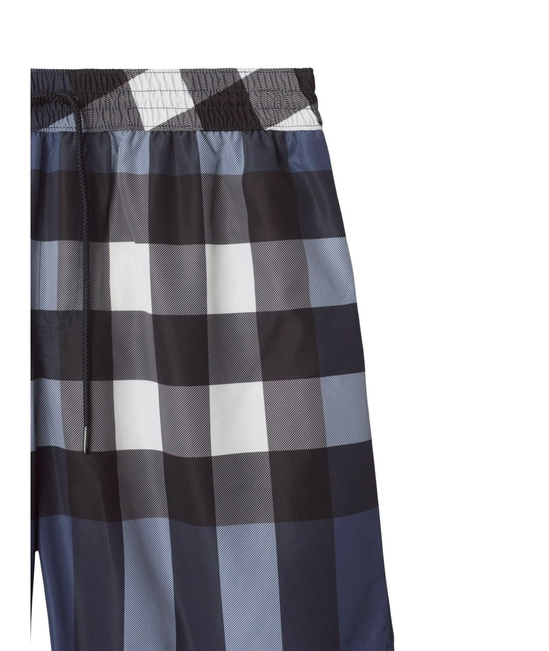 BURBERRY Синие полиэстеровые плавки, фото 2
