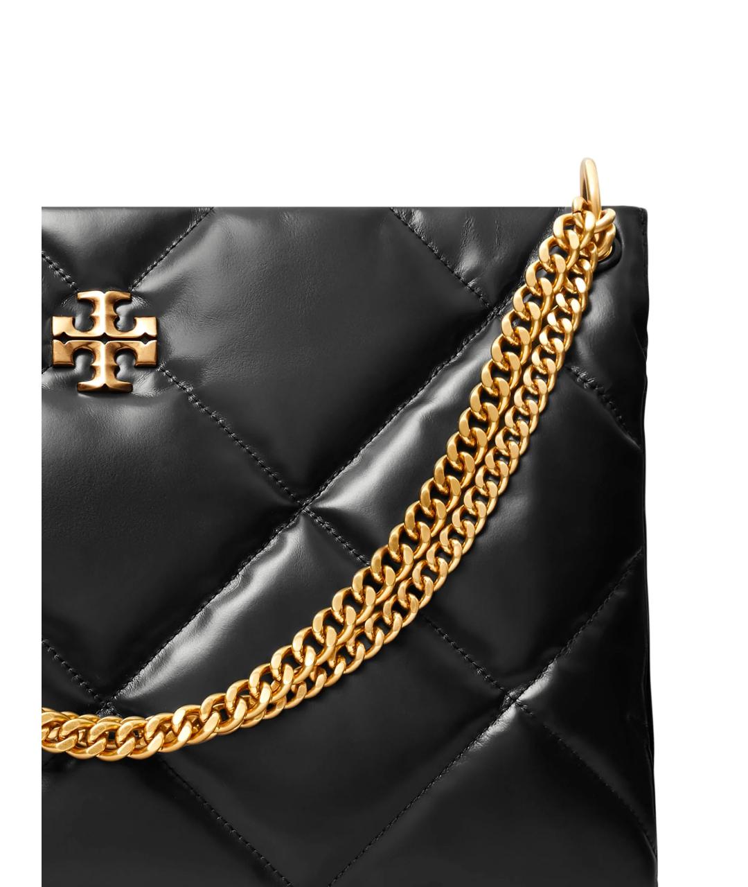 TORY BURCH Черная кожаная сумка через плечо, фото 5