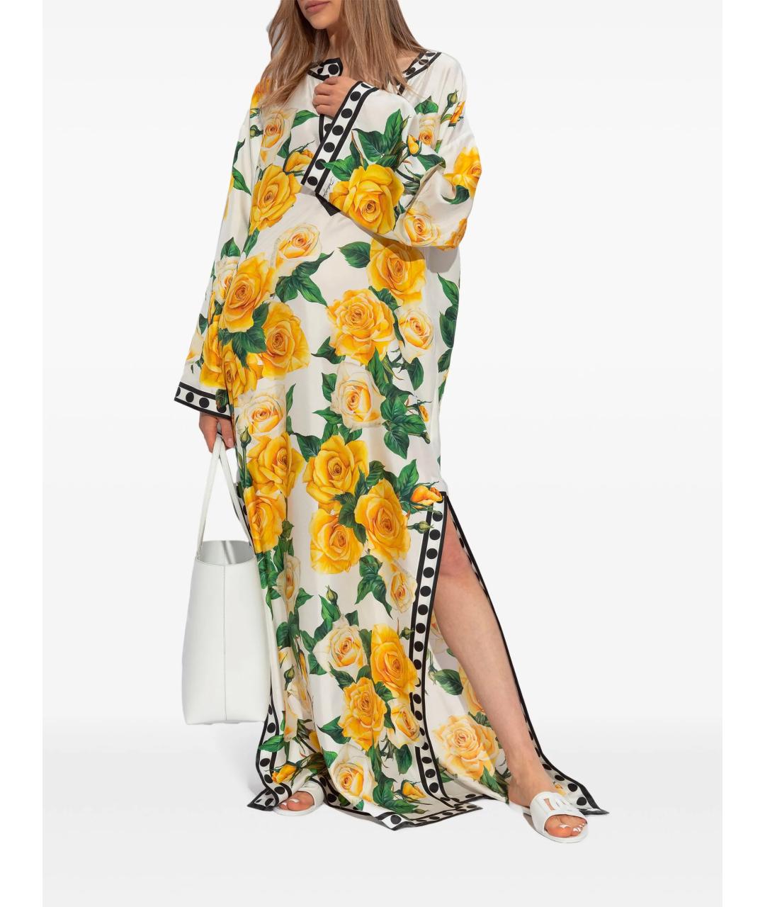 DOLCE&GABBANA Белые шлепанцы, фото 6