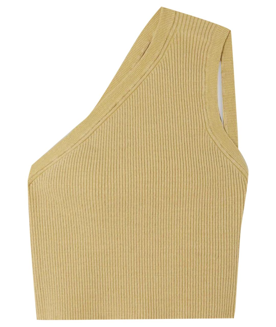 JACQUEMUS Горчичная майка, фото 1