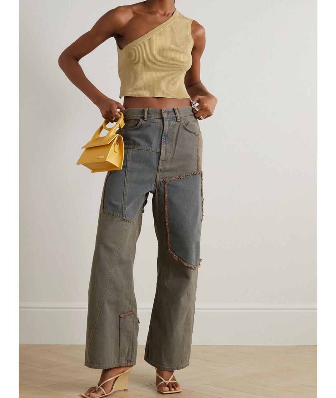 JACQUEMUS Горчичная майка, фото 6
