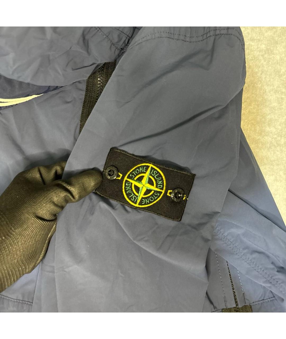STONE ISLAND Темно-синяя куртка, фото 3