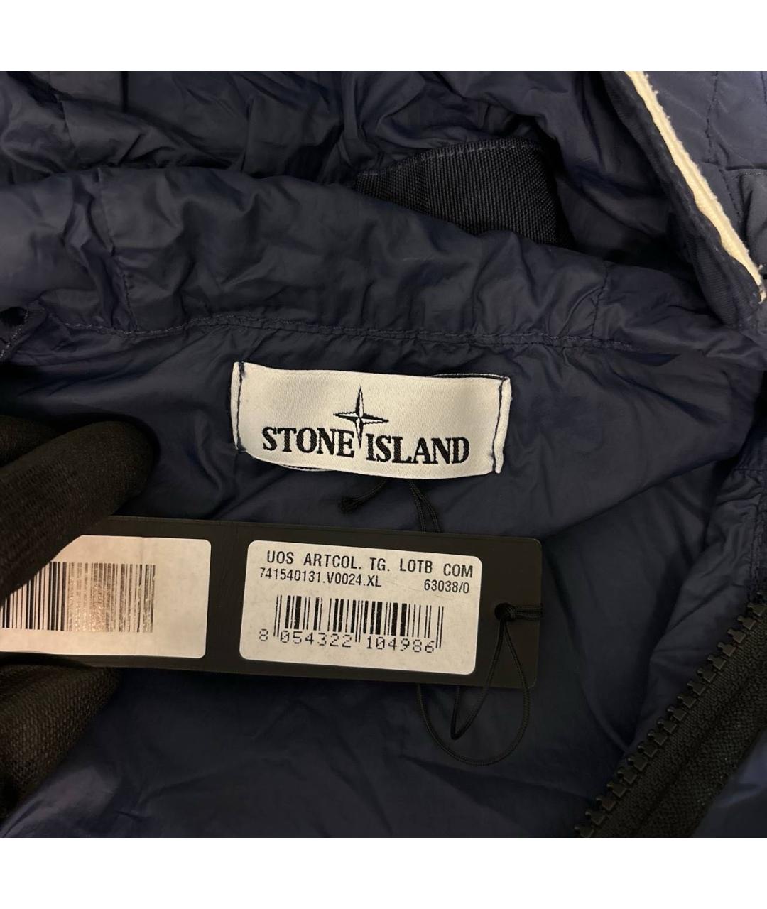 STONE ISLAND Темно-синяя куртка, фото 4