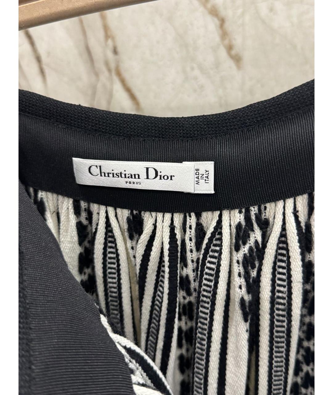 CHRISTIAN DIOR Белая хлопковая юбка макси, фото 3