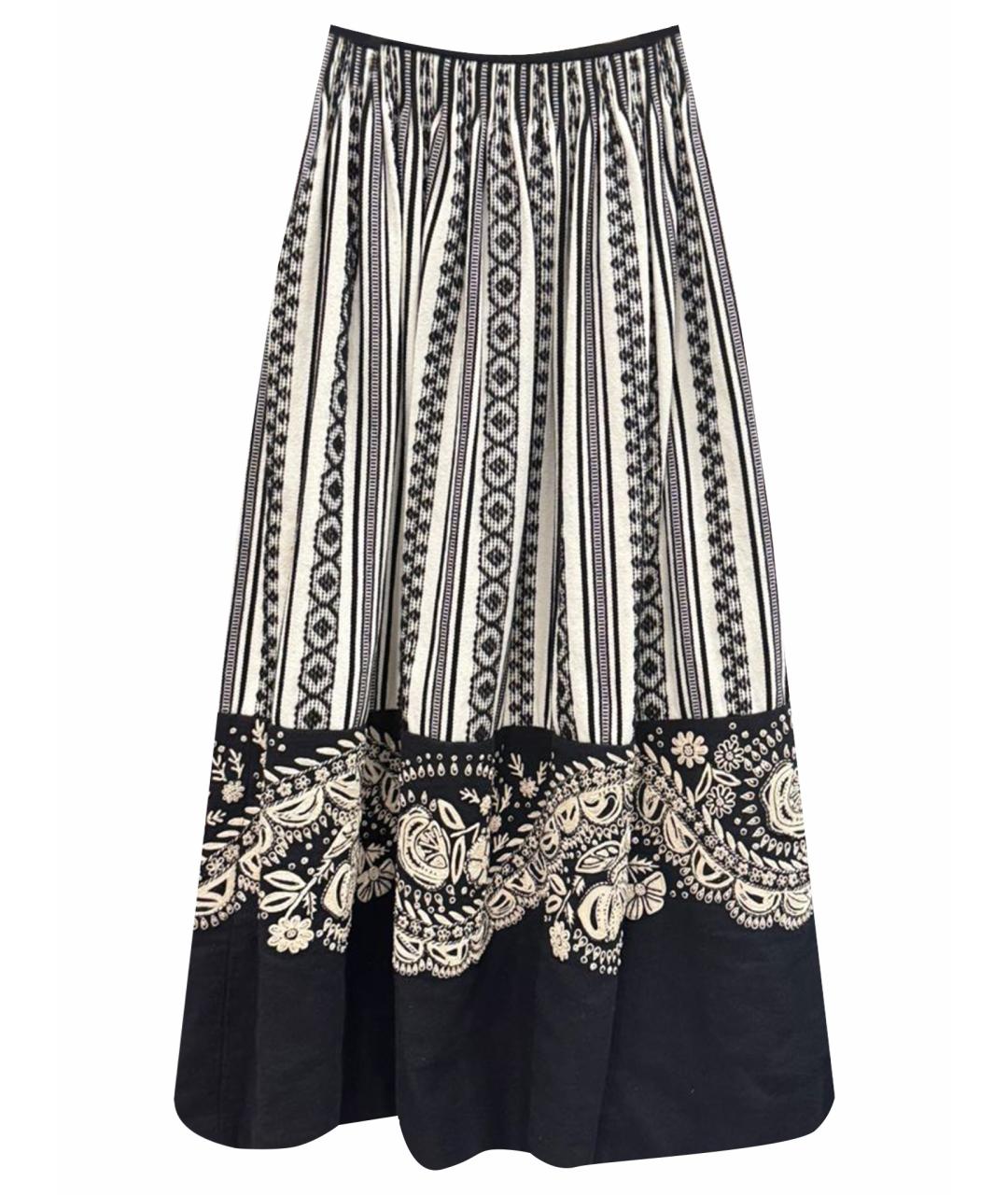 CHRISTIAN DIOR Белая хлопковая юбка макси, фото 1