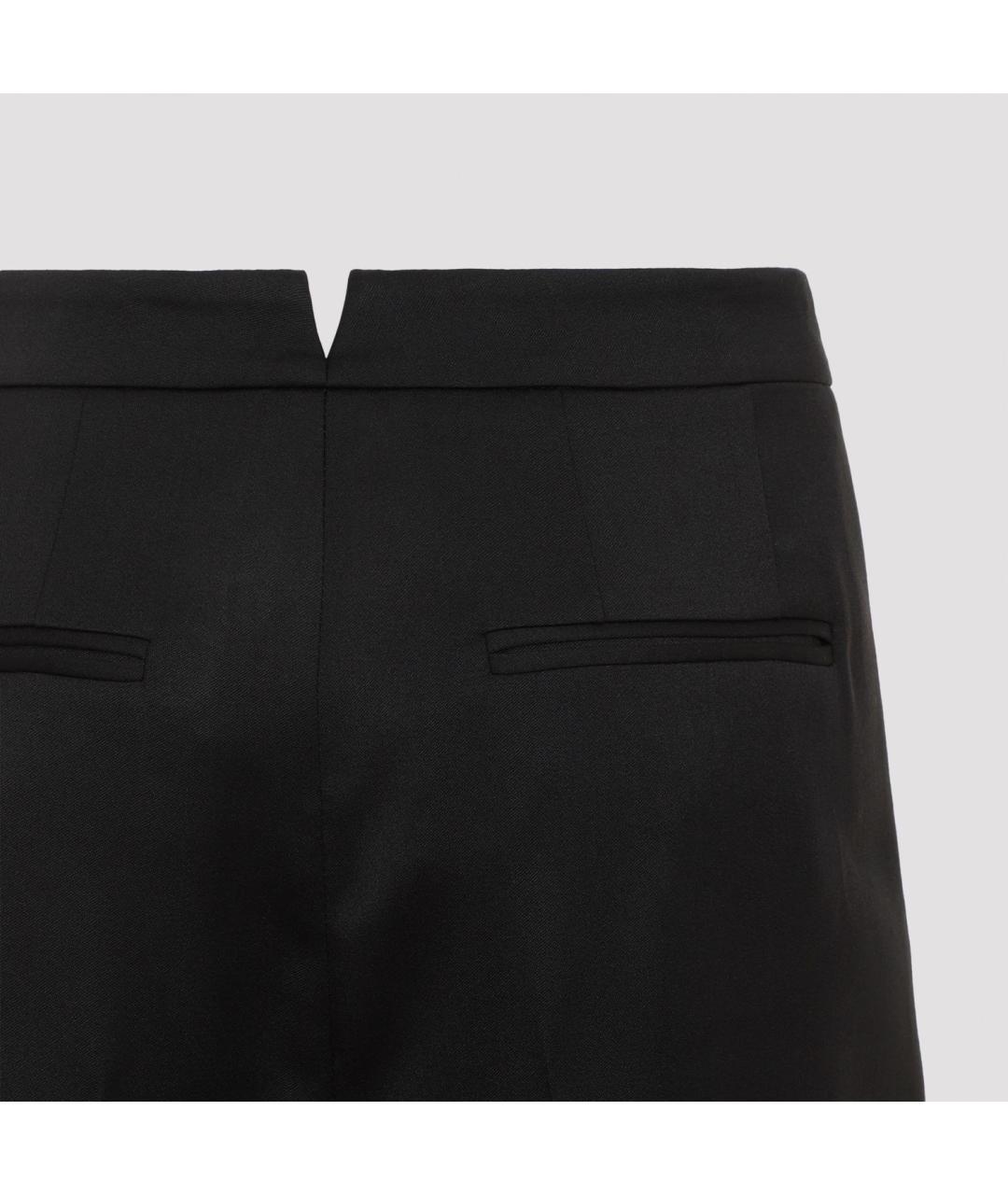 GIVENCHY Черные хлопковые прямые брюки, фото 4