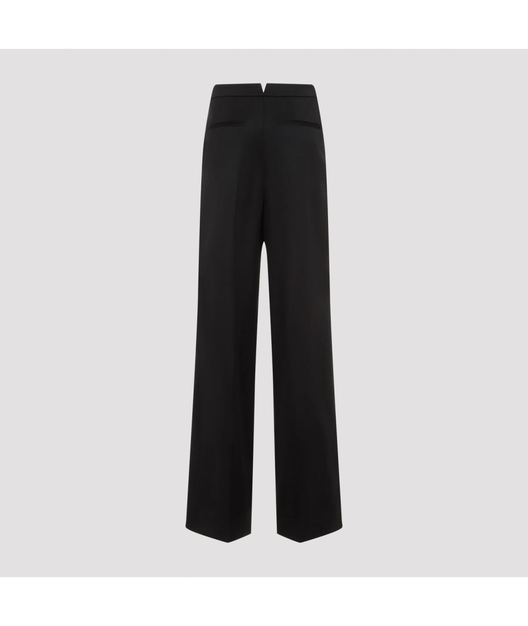 GIVENCHY Черные хлопковые прямые брюки, фото 3