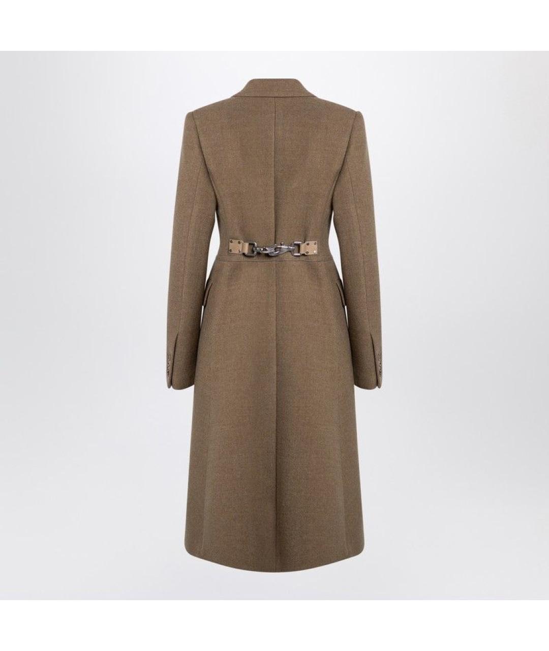 BURBERRY Бежевое шерстяное пальто, фото 2