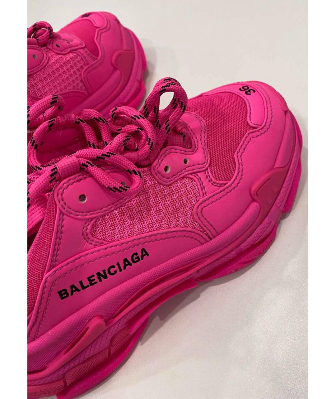 BALENCIAGA Розовые кроссовки, фото 4