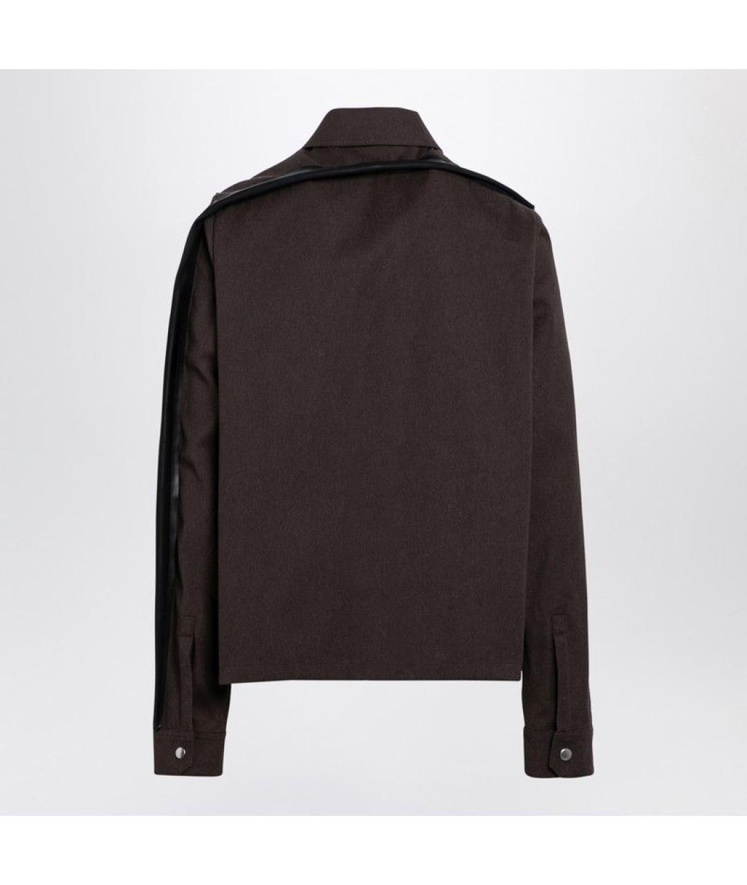 RICK OWENS Коричневая хлопковая куртка, фото 2