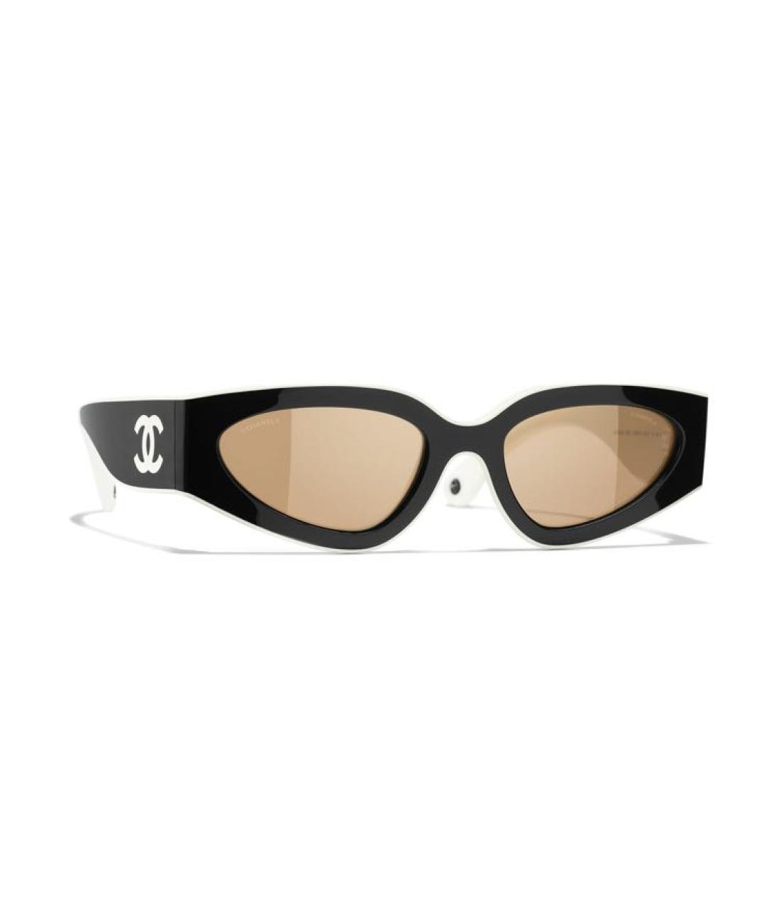 CHANEL Черные пластиковые солнцезащитные очки, фото 6