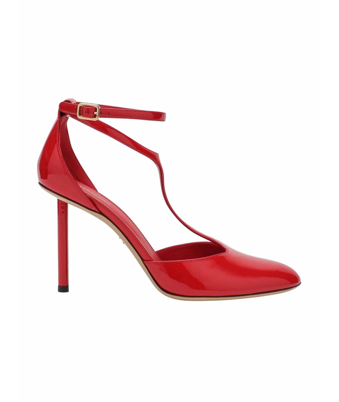 FERRAGAMO Красные кожаные туфли, фото 1