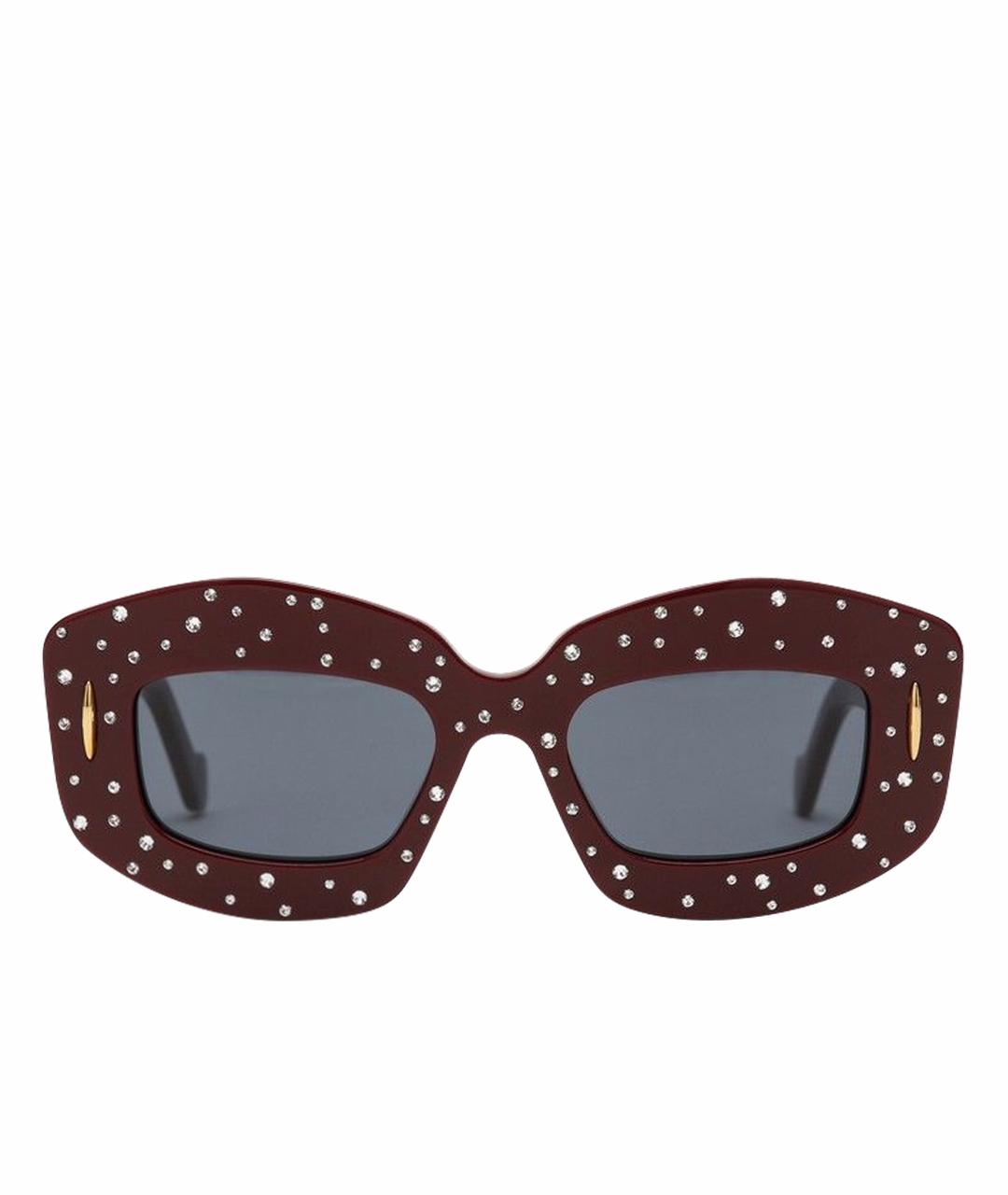 LOEWE Бордовые солнцезащитные очки, фото 4