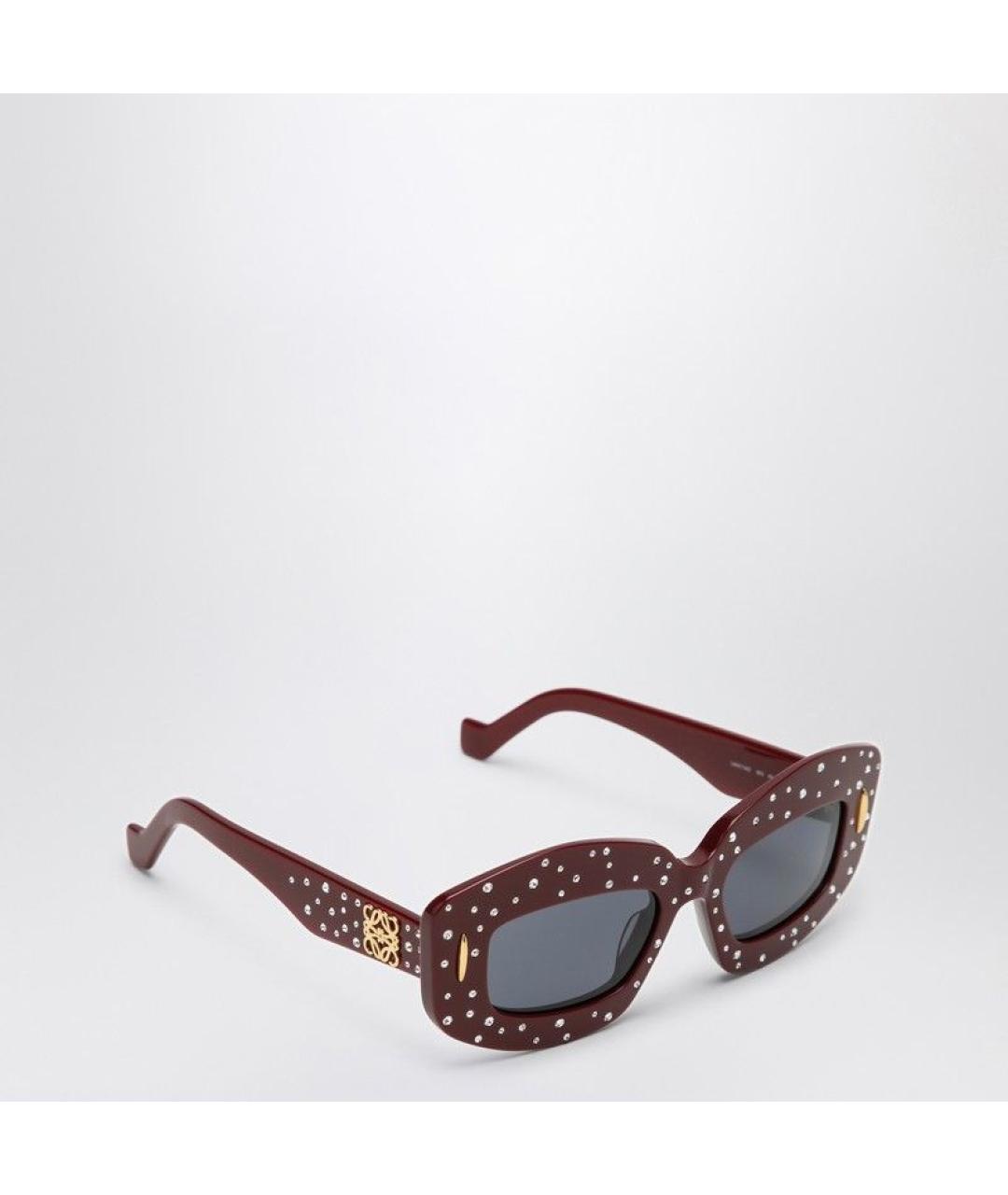 LOEWE Бордовые солнцезащитные очки, фото 2