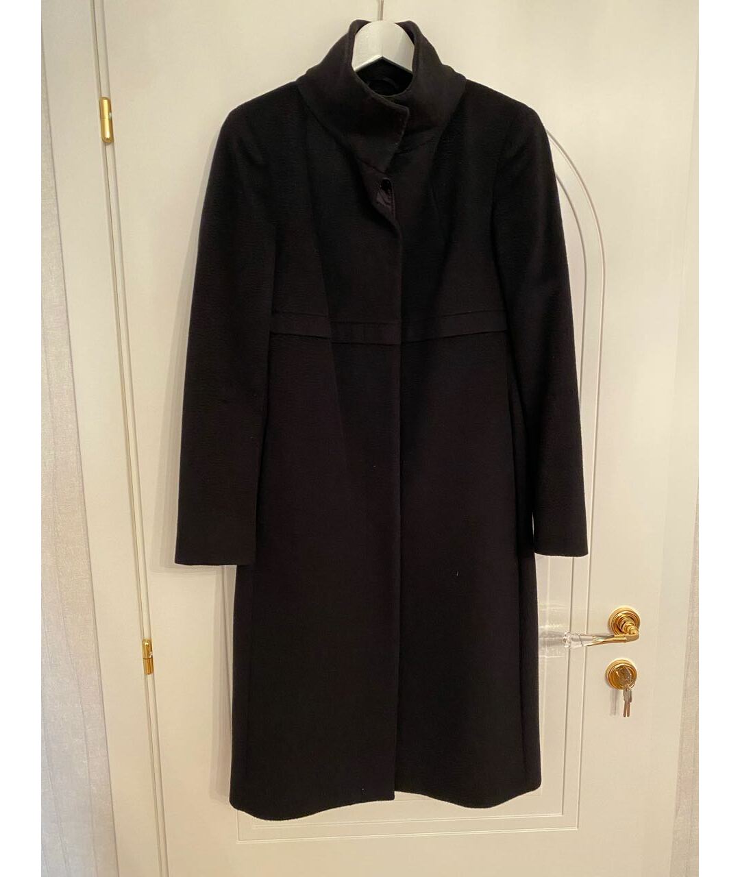 MAX MARA Черное шерстяное пальто, фото 9