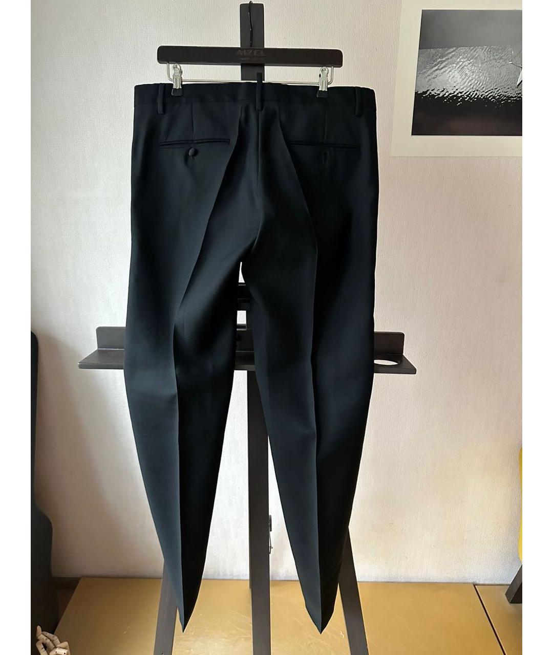 DSQUARED2 Черные шерстяные классические брюки, фото 2