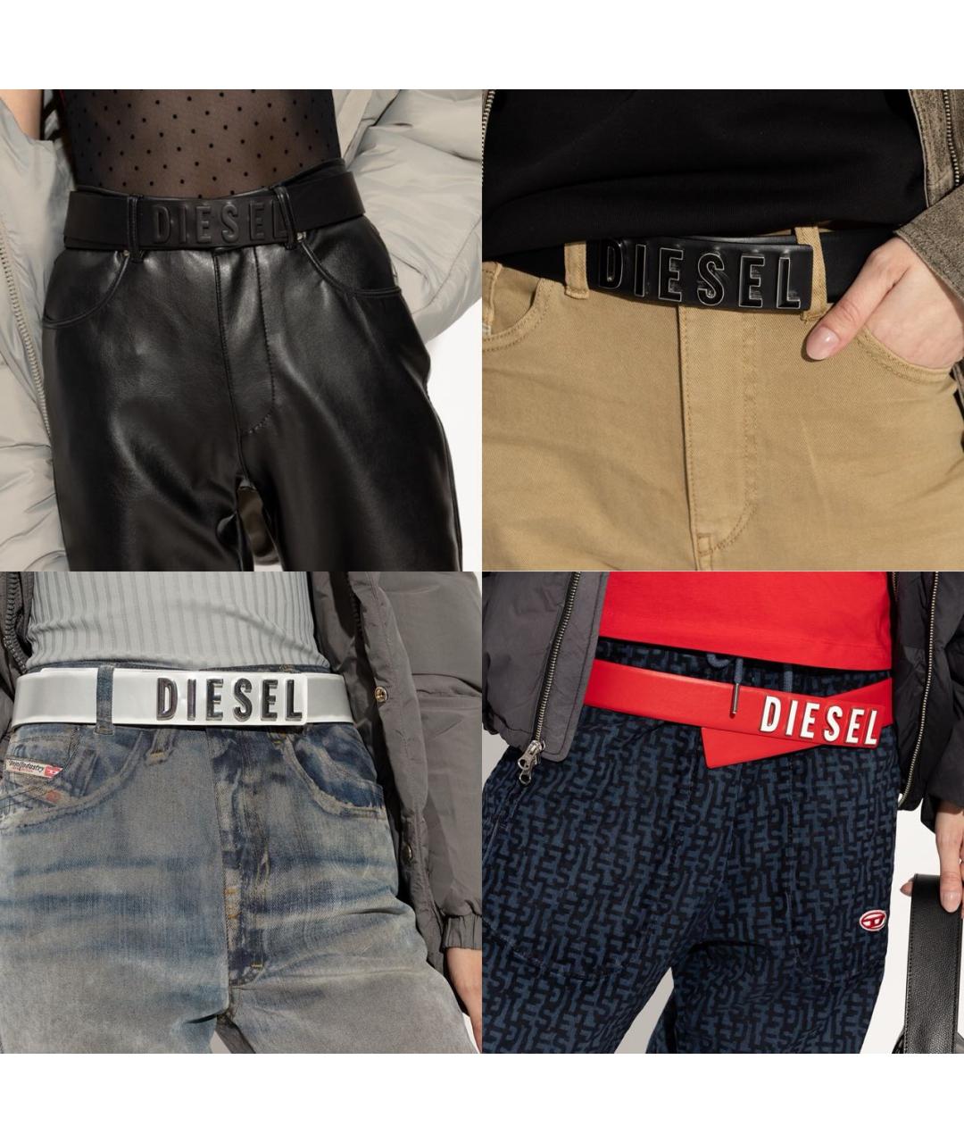 DIESEL Розовый кожаный ремень, фото 8