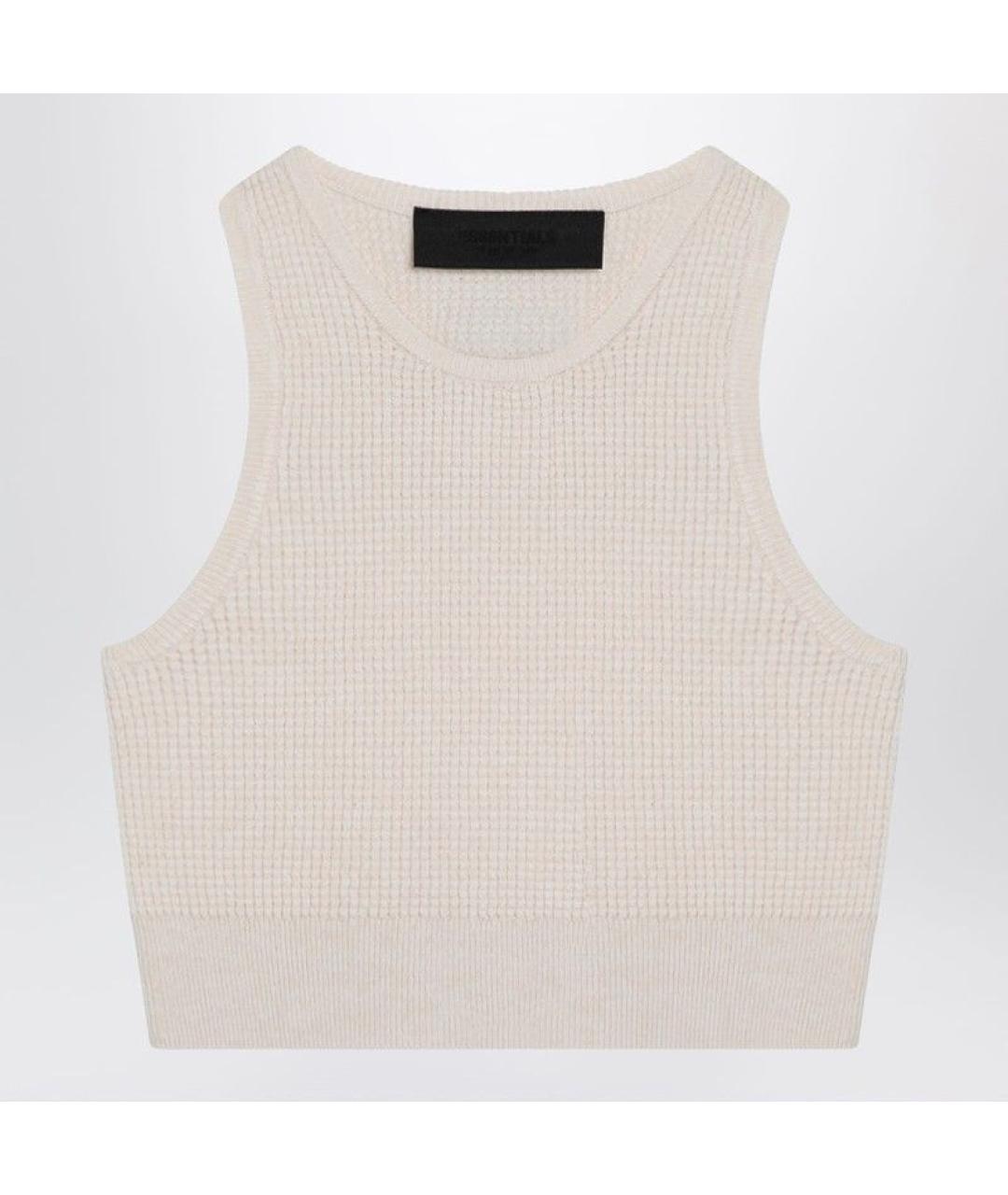 FEAR OF GOD Белая полиэстеровая майка, фото 3