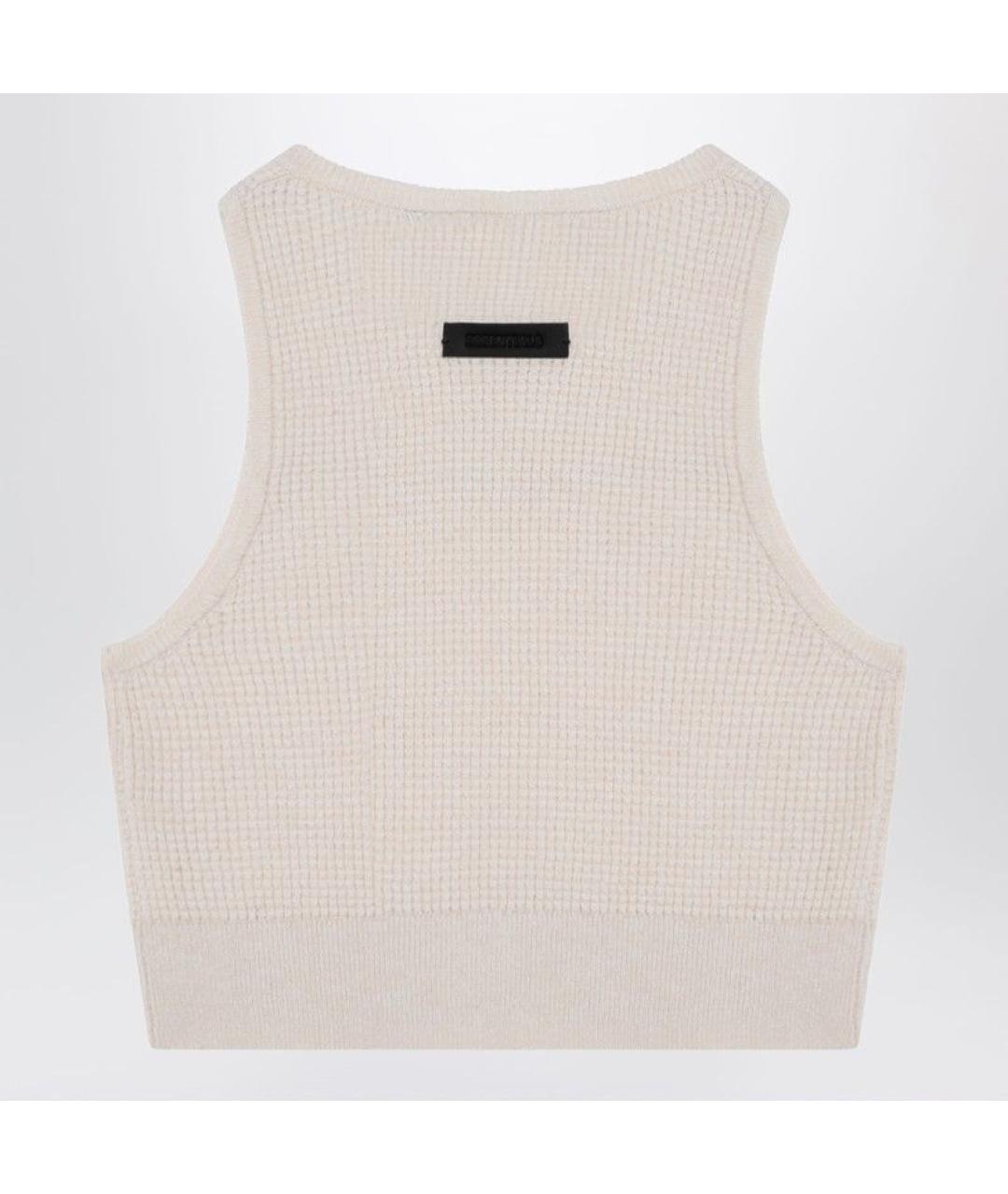 FEAR OF GOD Белая полиэстеровая майка, фото 2