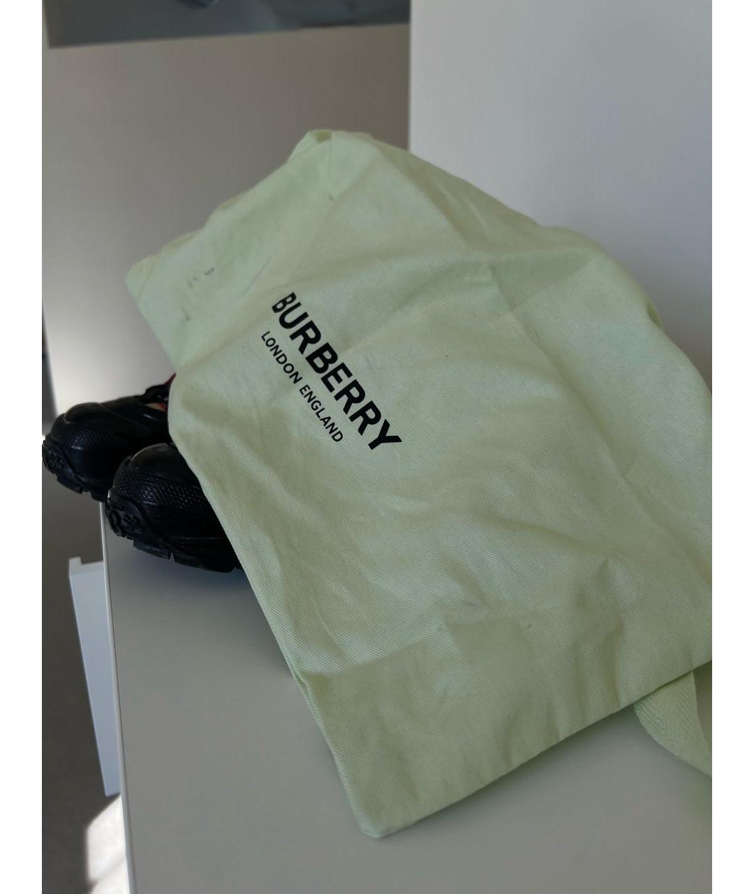BURBERRY Черные кроссовки, фото 5
