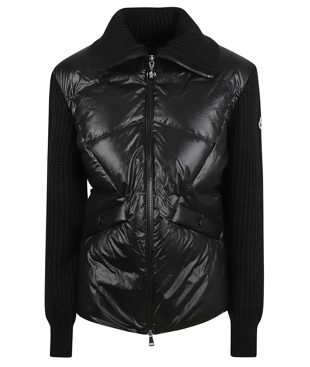MONCLER Черная полиамидовая куртка, фото 1