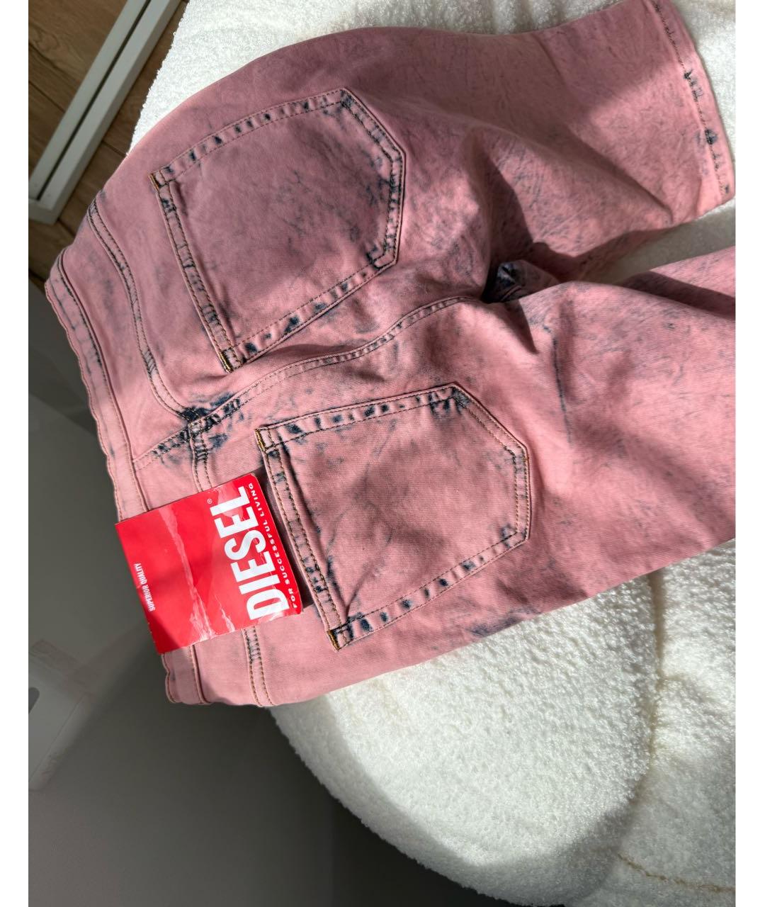 DIESEL Розовые деним шорты, фото 3