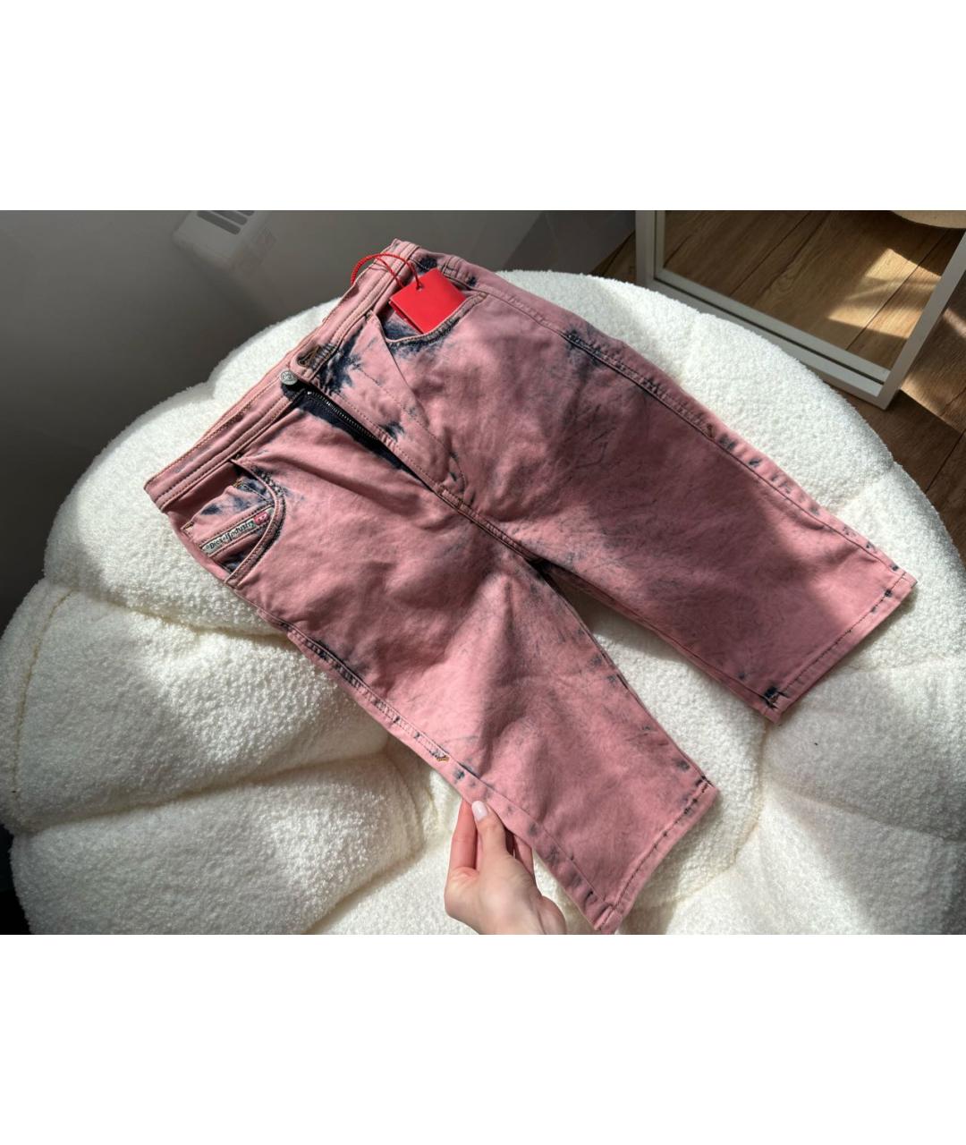 DIESEL Розовые деним шорты, фото 2