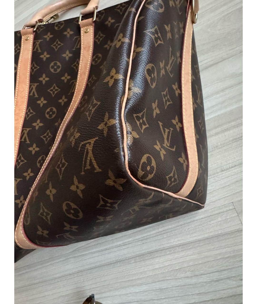 LOUIS VUITTON Коричневая дорожная/спортивная сумка, фото 6