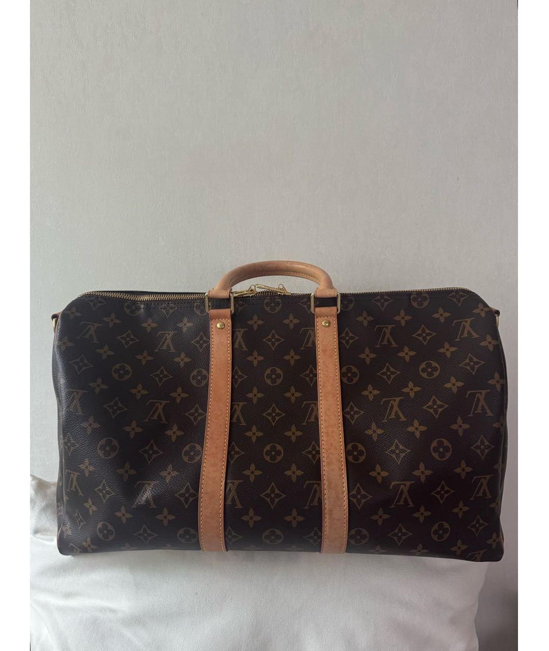 LOUIS VUITTON Коричневая дорожная/спортивная сумка, фото 2