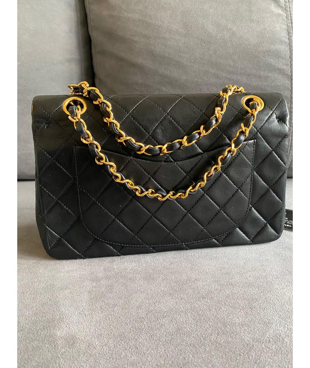 CHANEL Черная кожаная сумка через плечо, фото 3