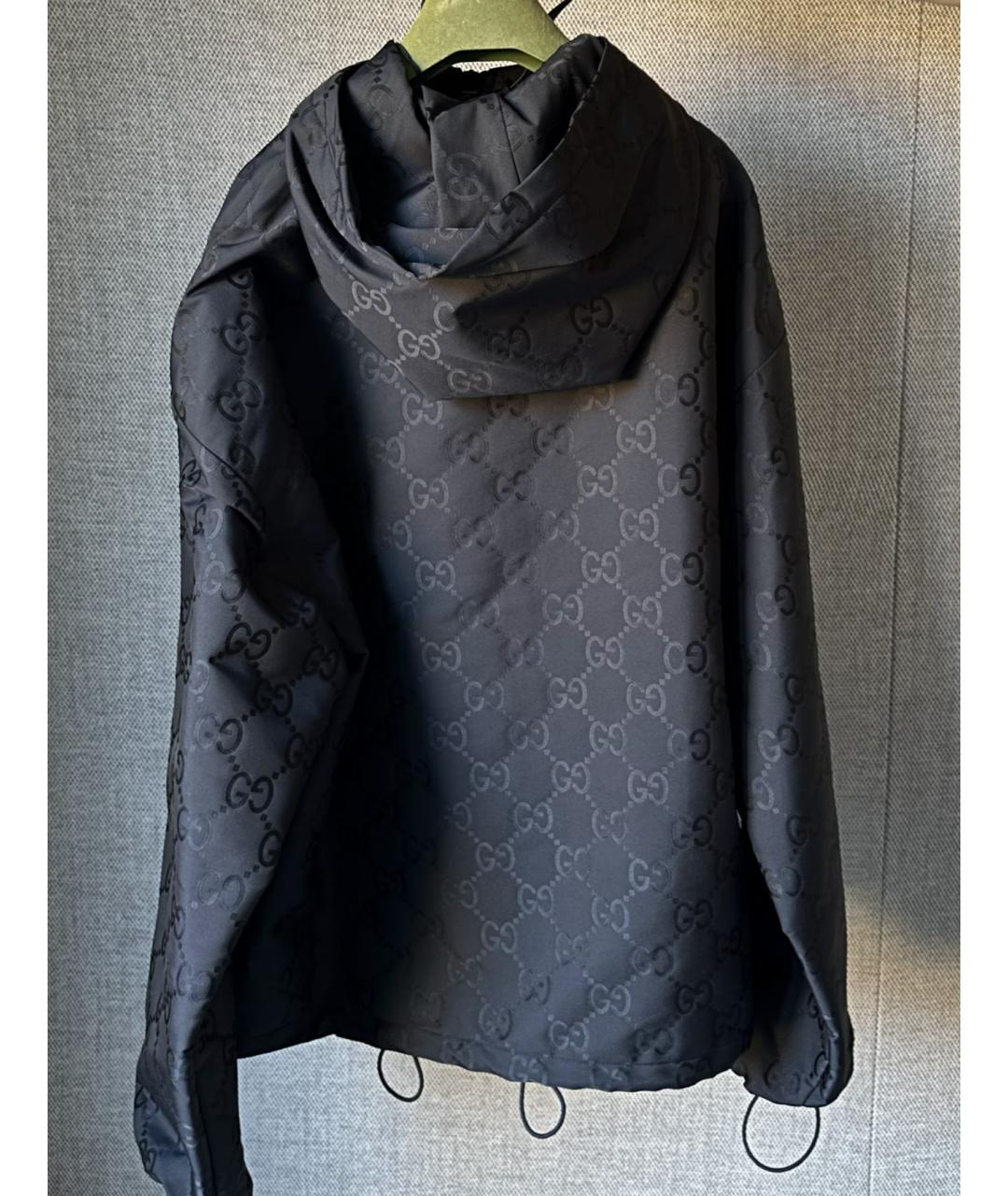 GUCCI Черная полиэстеровая куртка, фото 3