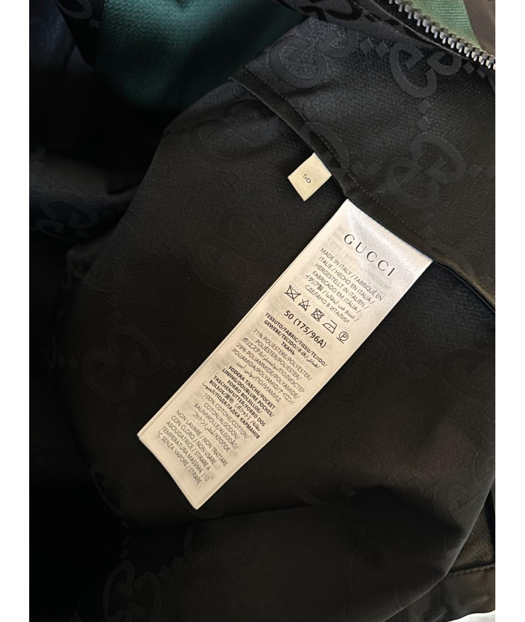 GUCCI Черная полиэстеровая куртка, фото 7