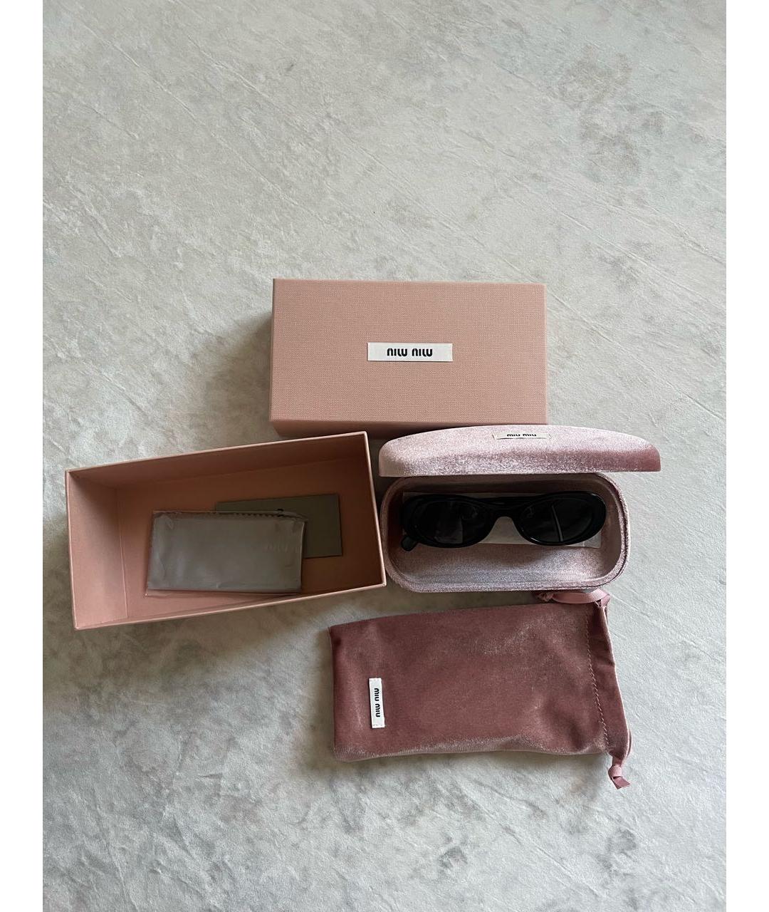 MIU MIU Черные солнцезащитные очки, фото 5